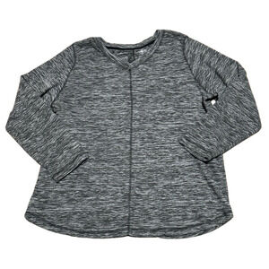 St. John's Bay Polar Fleece Womens V Neck Long Sleeve Sweatshirt Women Size XL